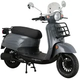 Alpha Motors Motorroller Adria 50 ccm 45 km/h EURO 5 grau inkl. Windschild