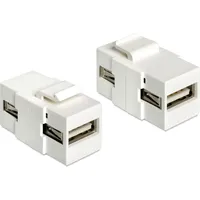 DeLock Keystone Modul USB-A 2.0 Buchse via USB-A 2.0