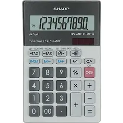 Sharp Tischrechner Glastopdesign 10-Stellen,große Anzeige