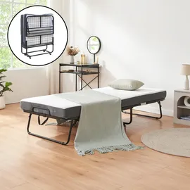 [en.casa] Borjavle 90 x 200 cm Schwarz