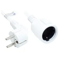 Good Connections Verlängerung Schutzkontakt-Stecker an Buchse, weiß, 5 m