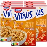 Vitalis Knusper Müsli Cinnamon Roll 400 g, 7er Pack
