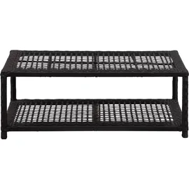 vidaXL Schuhbank 40 x 30 x 30 cm schwarz / schwarz