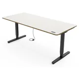 Yaasa Schreibtisch Pro Multiplex Weiß/Schwarz