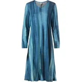 Viskose-Mix-Kleid, Druck blau, 36