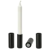 Spetebo Magnet Stabkerzen Ständer 4er Set - schwarz /