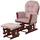 Mendler Relaxsessel HWC-C76 Cord 52 x 71 x 70 cm Rosa mit Hocker
