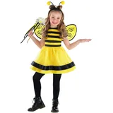 Morph Humblebee Kleid Kinder T2 Kostüm Biene Kleinkind, Bienenkostüm Kleinkind, Kleinkind Kostüm Biene, Kostüm Biene Größe 3-4 Jahre
