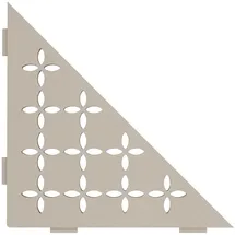 Schlüter Systems SHELF-E-S1 Wand-Ablagesystem Floral Aluminium TSC - strukturbeschichtet creme Höhe: 210 mm Breite: 210 mm