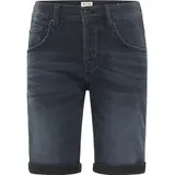 Mustang Chicago Shorts aus Stretch Denim in dunklem Used-W38