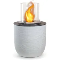 Bioethanol-Kamin Dsgarboss, Ökologischer Kamin, Rauchfreies Feuer, Heizung mit Ethanol, Made in Italy, 35x35 h55 cm, Weiß - Dmora