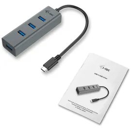 iTEC i-tec USB-C HUB 4 port USB 3.0 Metall