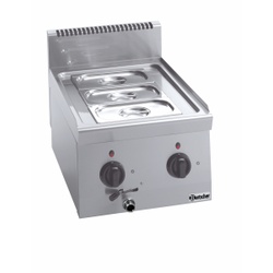 Bartscher Bain Marie 600, B400, TG, Leistungsstarke Bain Marie mit geringem Platzbedarf, 1 Stück