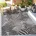 Outdoorteppich FLORAL B/L ca 80x200 cm Grau