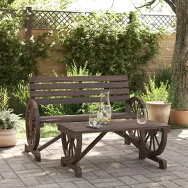 vidaXL Garten-Lounge-Set 2-tlg. braun