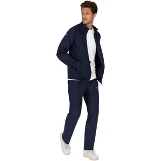 Jogginganzug TRIGEMA "TRIGEMA Freizeitanzug-Set", Herren, Gr. S, blau (navy), 100% Baumwolle, casual, Sportanzüge
