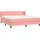 vidaXL Boxspringbett mit Matratze Rosa 180x200 cm Samt