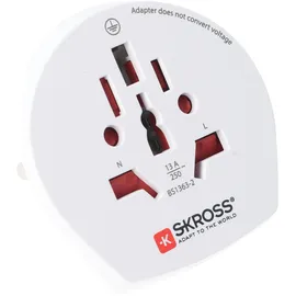 SKROSS Reiseadapter Weiß 2 St.