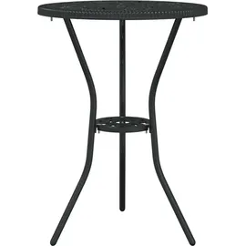 vidaXL 3-tlg. Garten-Bistro-Set Schwarz Aluminium