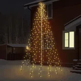 ECD Germany LED Lichterkette 10 m Warmweiß Schwarz