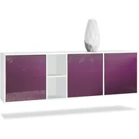 Vladon Sideboard Brombeere, Holzwerkstoff, 182x53x35 cm, Wohnzimmer, Kommoden, Sideboards,