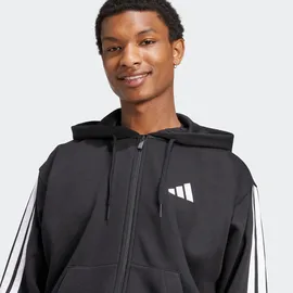 adidas Essentials 3-Streifen Sweatjacke Herren Schwarz/Weiß M