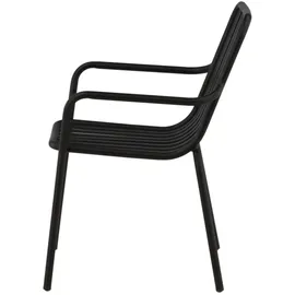 venture home Peking Gartenstuhl 2er Set 0 x 0 x 0 cm schwarz