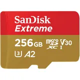 microSDXC UHS-I A2 U3 V30 + SD-Adapter 256 GB