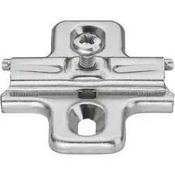 Kreuzmontageplatte, Häfele Metalla 510 A, Distanz 0mm, Kantenabstand 37mm