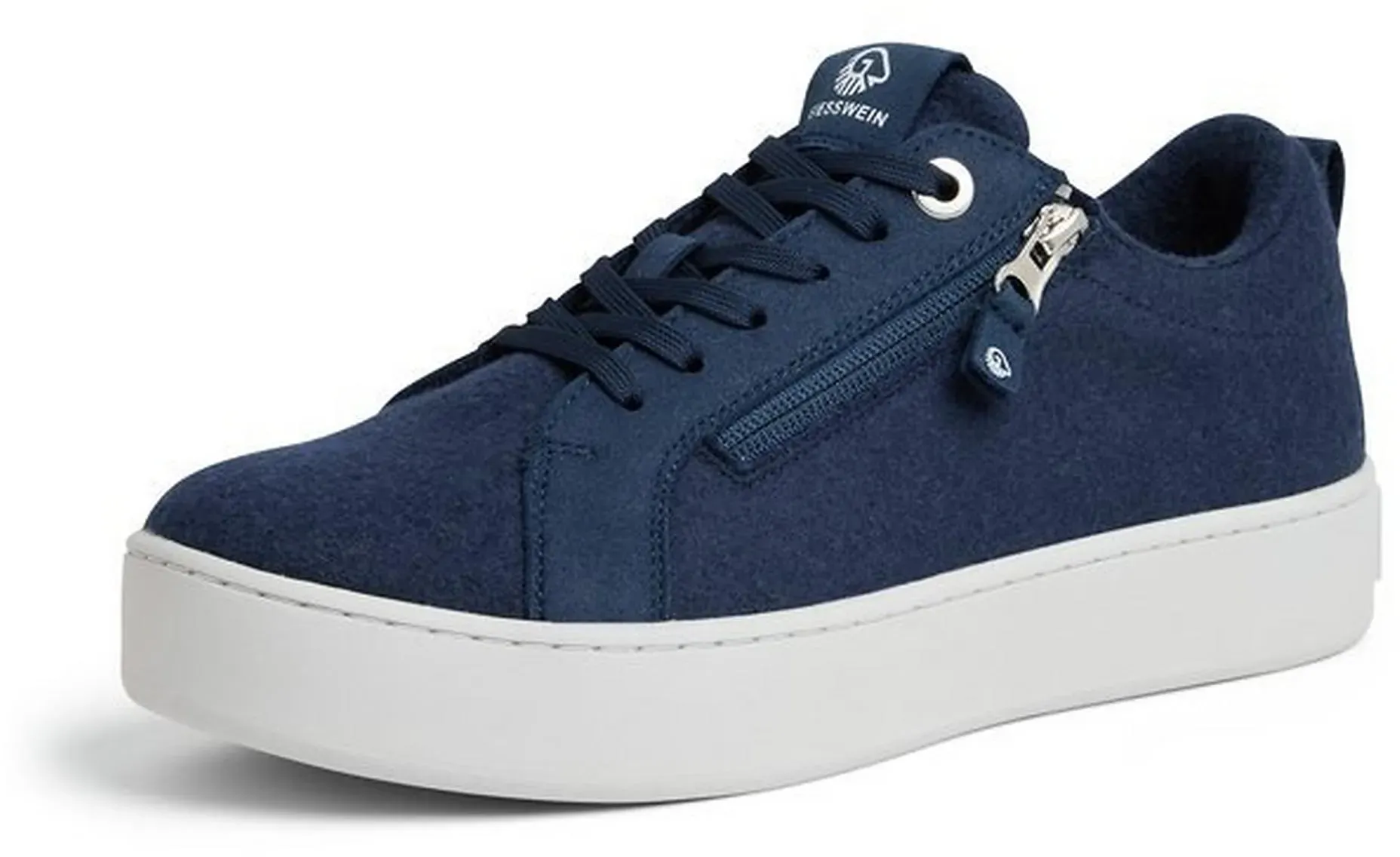 Plateau-Sneaker Giesswein blau