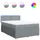 vidaXL Boxspringbett 140 x 200 cm Hellgrau