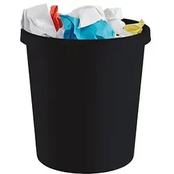 helit the green german Papierkorb 18,0 l schwarz