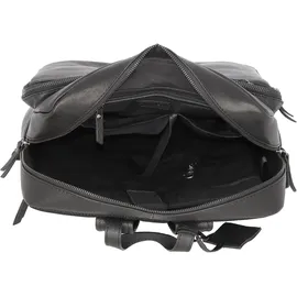 Burkely Rucksack Leder schwarz