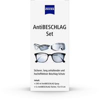 ZEISS AntiBeschlag-Spray mit 240ml Inhalt inklusive 5x AntiBeschlag-Tücher für einen lang anhalzenden Beschlagschutz - auch bei hoher Luftfeuchtigkeit