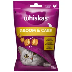 WHISKAS Gesunder Glanz 45 g: Leckerlis mit Huhn für Katzen