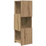 MOBCANT Modern Eckschrank & Aufbewahrungsschränke Artisan-Eiche Holzwerkstoff Schließfächer mit Stauraum Spind Schrank für Flur Duschraum Badezimmer Schlafzimmer (30.5 x 30 x 95 cm)