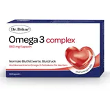 Dr. Böhm Omega 3 complex: Für Herz, Gehirn und normale Blutfettwerte (Triglyceride), mit hochdosierten Omega-3-Fettsäuren & Coenzym Q10, 30 Kapseln