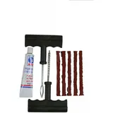 Generisch dyck24 AutoReifen-Reparaturset, 9-teilig, mit Flickzeug und Klebstoff für Auto, Motorrad und Fahrrad, Pannenhilfe, Notfalraparatur, Notfallwerkzeug, Schnellreparatur