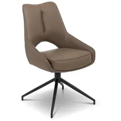 Stuhl Marina Leder Grau