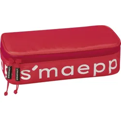 Brunnen 104924023, Weiches Federmäppchen, Nylon, Rot, Weiß, Muster, Reißverschlu