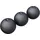 Gorilla Sports Slam Ball Medizinball 15 kg schwarz