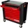 KS Tools PERFORMANCEplus P25 SCHWARZ/ROT Werkstattwagen mit 8 Schubladen