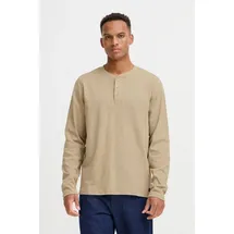 Blend BHIbrat Langarmshirt Klassisches Grandad Longsleeve Schwarz S