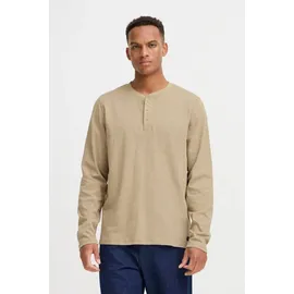 Blend BHIbrat Langarmshirt Klassisches Grandad Longsleeve Schwarz S