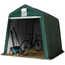 TOOLPORT 2,4x3,6m Zeltgarage, PE-Plane, dunkelgrün – (7821)