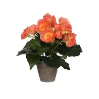 Mica decorations Mica Begonia im Topf lachs, 25 x