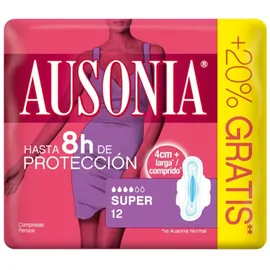 Ausonia Damenbinden Super Plus mit Flügeln 12 St.