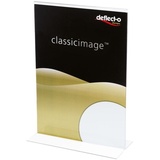 Deflecto 47801 Classic Image® Tischaufsteller A4 hoch Transparent