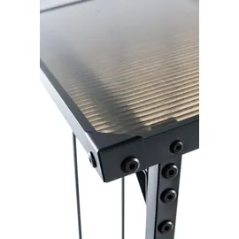 CLP Kaminholzregal Aluminium 165 x 70 x 165 cm Grau