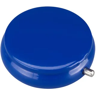 Taschen ASCHENBECHER Ø5,5cm mit Deckel aus Metall rund Mini Ablagefläche Reiseaschenbecher Taschenaschenbecher Reise Outdoor 3-Varianten 76 (Blau)